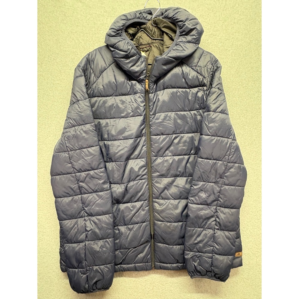 ZeroXposur Mens Navy Blue Quilted Puffer Jacket Hooded Full Zip XXL Z83031